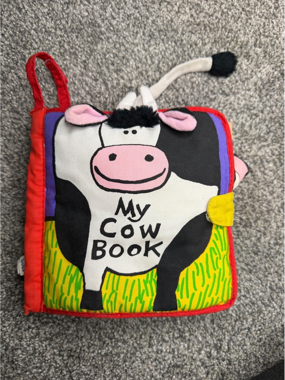 Early 2000s Jellycat My Cow Book Soft Cloth Baby Book
